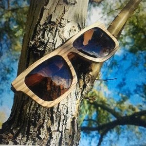 Retro ZebraWood Sunglasses